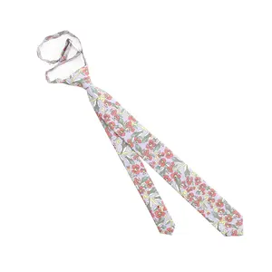 <span class=keywords><strong>Cravate</strong></span> personnalisée chinoise à motif floral, simple et pratique, pré-nouée avec boucle, faite à la main en coton imprimé, <span class=keywords><strong>cravate</strong></span> fine rouge, verte, <span class=keywords><strong>lilas</strong></span> pour garçons et enfants - Product Image 1