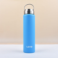 Bouteille de sport sous vide à poignée extérieure escalade tasse thermos en acier inoxydable bouilloire de sport américaine à grande bouche pour les sports de voyage