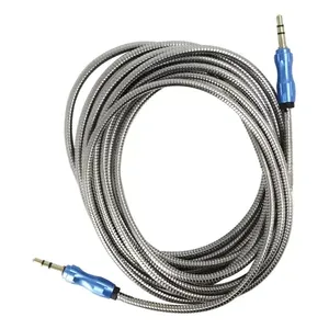 Câble auxiliaire audio en métal de 3.5mm 3 mètres en métal - Product Image 3