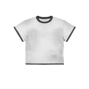 Custom Oversized Contrast Hem <b>T</b> <b>Shirt</b> Men O-neck men's <b>T</b>-<b>Shirt</b> Style Streetwear Cotton Short Sleeve Casual Fashion Tee - Product Image 1