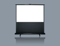 Écran de projection universel portable sur pied en fibre de verre gris pour projecteurs normaux / UST, compatible 4K 3D, toutes tailles