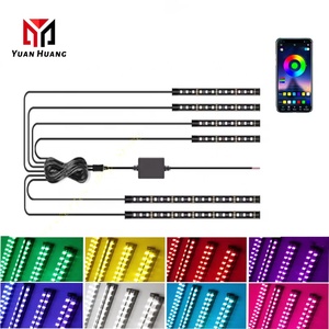 Lampe décorative pour <span class=keywords><strong>moto</strong></span>, bande néon flexible RGB, contrôle par application, ambiance néon, <span class=keywords><strong>LED</strong></span> pour <span class=keywords><strong>moto</strong></span> - Product Image 1