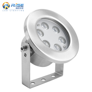 Projecteur LED Submersible <span class=keywords><strong>Sans</strong></span> <span class=keywords><strong>Fil</strong></span> DMX512 RGB IP68 Personnalisé en Usine, DC12V/24V 6W 9W 15W, Corps en Acier Inoxydable pour Piscines, Bassins Marins - Product Image 6