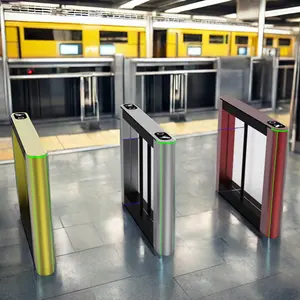 Intelligent Card Reader High-Speed Security Swing Barrier Turnstile For Subways Libraries Gyms Hotels