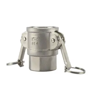 hot sale 2" camlock coupling type D stainless steel quick coupling stainless steel camlock fittings
