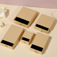 Wholesale Suppliers Luxury Style Portable Cardboard Gift Storage Sliding Drawer Paper Box for Jewelry Packaging