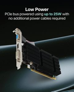 การ์ดจอ 730 4GB GDDR3 แบบช่องเดียว รองรับจอภาพหลายจอ ใช้พลังงานต่ำ รองรับ 4K ระบายความร้อนด้วยพัดลมแบบพาสซีฟ ขนาดกะทัดรัด การ์ดจอรุ่นใหม่ - Product Image 3