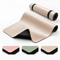 Tapis de yoga en gros en PU, liège, chanvre, caoutchouc naturel, options de surface antidérapante pour marques, distributeurs, OEM, ODM