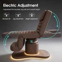 Table de massage électrique intelligente pour cils, lit de spa, lit de clinique, chaise réglable pour salon, lit de massage de luxe rembourré