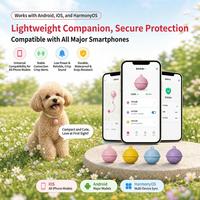 Traceur GPS intelligent étanche pour animaux de compagnie, anti-perte mondial, compatible iOS et Android, sans frais d'abonnement, moniteur de comportement pour chiens et chats