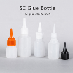 Shengchen-botella de plástico vacía para uñas, cubierta de aluminio, pegamento no sólido, injerto, pegamento para pestañas, <span class=keywords><strong>bot</strong></span>, 5ml, 10ml - Product Image 5