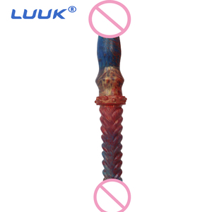 LUUK23-consoladores de doble cabeza de silicona para mujeres adultas, juguete para lesbiana - Product Image 1