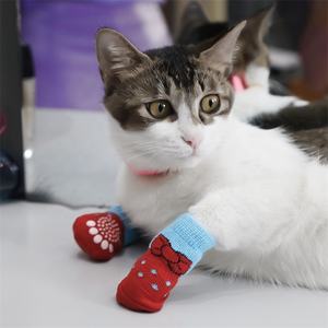 Chaussettes de noël antidérapantes pour animaux de compagnie, chaussettes pour chiens, mignonnes, imprimées de dessins animés, nouvelle collection - Product Image 3