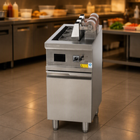 Cuiseur à nouilles électrique en acier inoxydable durable RKMF-RCFZ370, cuisinière à nouilles verticale à trois bacs