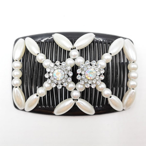 IFOND Handmade <strong>Magic</strong> Hair Combs with Wood and Rhinestone Beaded for Ladies <strong>Tidy</strong> <strong>up</strong> Hair - Product Image 4