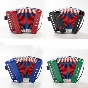 Mini accordéon 2 basses 7 touches en plastique ABS coloré, instrument de musique pour enfants, jouet accordéon pour débutants, éducation musicale - Product Image 2