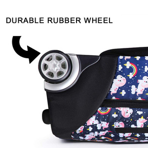 Mochila con ruedas para niños y adultos, mochila impermeable <span class=keywords><strong>de</strong></span> 18 "con ruedas para niñas y niños, bolsa <span class=keywords><strong>de</strong></span> libros con ruedas para <span class=keywords><strong>la</strong></span> escuela - Product Image 3