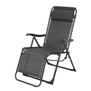 Outdoor Relaxing chair Adjustable Folding Zero Gravity Recliner Chair Lounge
