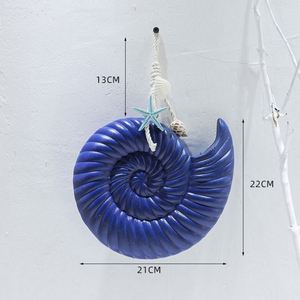 Decoración de Madera Estilo Mediterráneo, Diseño de Caballito de Mar y Concha de Doble Cara, Duradera, para Colgar en la Pared de la Sala de Estar - Product Image 6