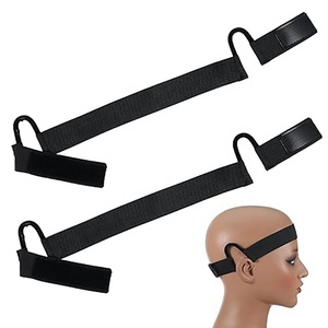 Fascia elastica regolabile con gancio e anello per parrucche, con logo personalizzato, per fissaggio frontale e bordi, ideale per parrucche in pizzo. - Product Image 3