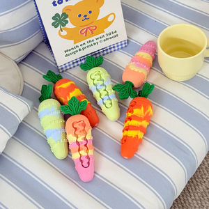 CUSTOM Eco-Friendly pet toys Carrot Rubber <b>Dog</b> Chew Toy-Squeaky Durable <b>Ball</b> Teething Stick for Indoor Playing Boredom Relief - Product Image 6