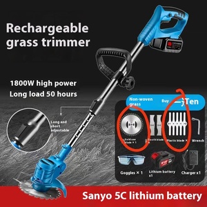 เครื่องตัดหญ้าแบบพกพา แบตเตอรี่ลิเธียม 24V ชาร์จไฟได้ ไร้สาย ขนาดเล็ก สำหรับงานอุตสาหกรรม ใบมีดเหล็ก ปรับความสูงได้ รุ่น ODM-5C La - Product Image 3