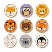 Marqueur de balle de golf personnalisé en émail souple, motif animal, plaqué or, cadeau pour les amateurs de golf, fabricant de marqueurs de balle en gros