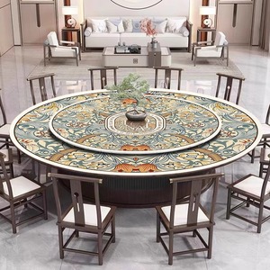 American Entry Tapis de table en mélamine de luxe 1.5mm d'épaisseur 60cm de diamètre Design moderne imperméable à l'huile Tapis anti-brûlure - Product Image 5
