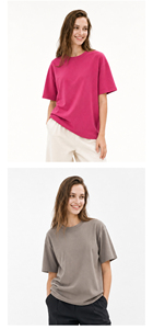 T-shirt unisexe à manches courtes en coton 230 g/m², col rond, 20S, pour course à pied, gym, entraînement, bureau, t-shirts unis pour hommes et femmes - Product Image 4