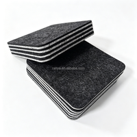 Sous-verres en feutre absorbants et résistants à la chaleur, tapis de table non tissés réutilisables pour café, thé, verres, maison, bar, restaurant