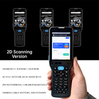 PDA 4G LTE con Escáner de Código de Barras 2D, Batería de 5200 mAh, Terminal de Recopilación de Datos Resistente con Android