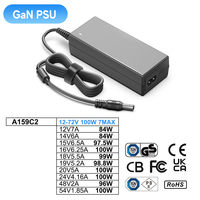 Adaptateur secteur universel mondial 100W 100-240V 50/60Hz entrée ca 12V 72V 7A Max DC sortie LED lumières pour bureau électronique
