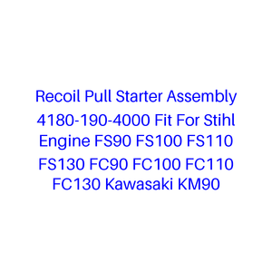Recoil Pull Starter Assembly 4180-190-4000 Fit For Stihl Engine FS90 FS100 FS110 FS130 FC90 FC100 FC110 FC130 Kawasaki <strong>KM90</strong> - Product Image 1