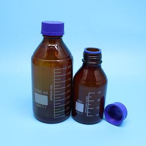 도매 실험실 붕규산 유리 화학 생화학 GL45 미디어 저장 시약 유리 병 나사 캡 - Product Image 6