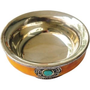 PARIJAT Handicraft Traditional Soup and Salad <b>Bowl</b> Elegant Stainless Steel Decoration for Gift Purpose 6 x 6 x 2.5 Inches - Product Image 1