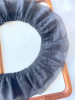 Sangle en nylon colorée de haute qualité du fabricant, 20 mm, double dentelle plissée, garniture en dentelle blanche plissée pour robe