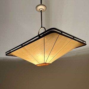 Lámpara de araña estilo Wabi Sabi vintage de 58 cm con seis cabezales, de bajo consumo, para restaurante, hotel, tienda, uso comercial - Product Image 3