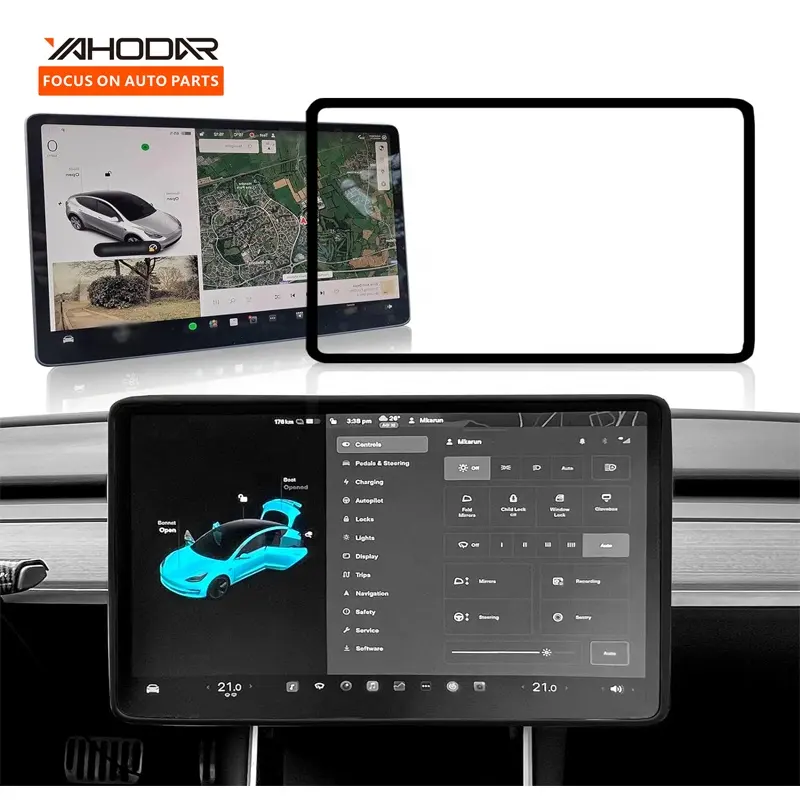 Schlussverkauf Bildschirmschutz kompatibel mit Tesla Model 3 Highland Mittelsteuerung Auto-Bildschirmschutz Autoinnenzubehör