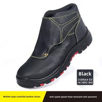 Chaussures de sécurité pour la protection du travail Résistant à la chaleur et aux hautes températures Étincelles Isolation Anti-Smash Steel Toe Versatile