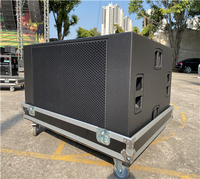 Système de basses doubles de 18 pouces 1600W (RMS) pour scène intérieure et extérieure, pour performances scéniques, sonorisation professionnelle, haut-parleurs audio professionnels
