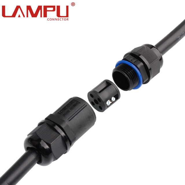 IP68 2 Pin 16A 450V Hot Selling Quick Install Underground Electrical Wire Waterproof Cable Connector for Outdoor Lighting