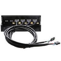 Panel Depan Komputer PC OEM dengan 4 Port USB2.0 dan Kabel USB 60cm-Stok