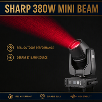 Mini projecteur de scène extérieur léger IP65, étanche, 380W, style Sharpy, pour DJ et événements
