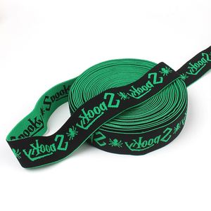 Manufacturer Customized Soft Letter Logo Design Jacquard Web <b>Elastic</b> Webbing Waistband - Product Image 4