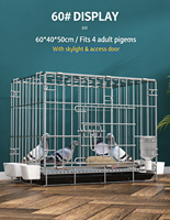 Cage à pigeons pour l'élevage domestique, cage à pigeons avec séparateur pour la reproduction et l'élevage