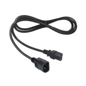 Cabo de extensão c13 16a 250v eu eua austrália, 5ft c13 plugue conector