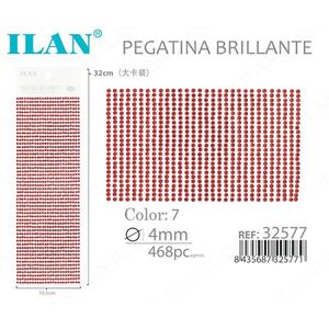 Adesivi con Strass Ilan 4mm Rossi Lucidi, Confezione Grande da 468 Pezzi - Product Image 2