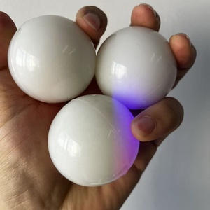 Balles rebondissantes en caoutchouc blanc de 49 mm <span class=keywords><strong>avec</strong></span> LED multicolores activées par l'impact et logo imprimé pour la promotion de la marque, le <span class=keywords><strong>jeu</strong></span> sensoriel et les cadeaux de fête - Product Image 5