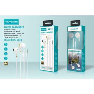 Auriculares Intrauditivos Duales con Cable, Audífonos con Cable para Música - Product Image 1