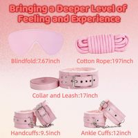 Kit de bondage sexuel 12 pièces, ensemble de jouets BDSM, menottes, attaches de cheville, pinces à tétons, bâillon à boule, corde, plug anal